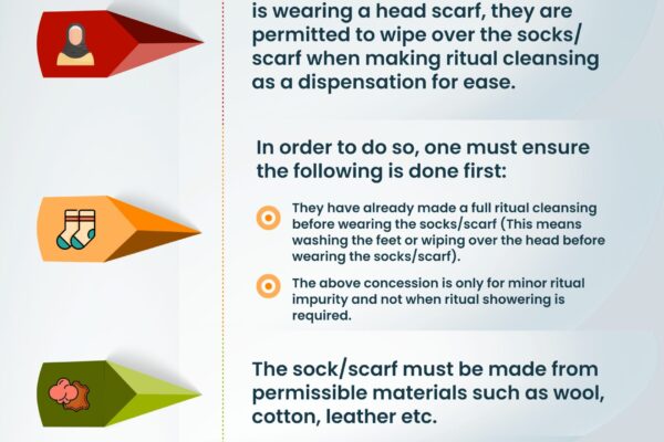 Ritual Cleansing When Wearing Socks or a Scarf